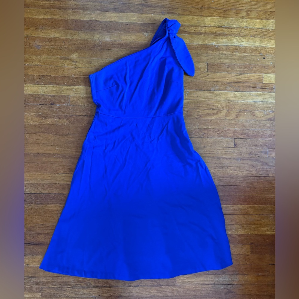Banana Republic Vibrant Blue One-Shoulder Dress
